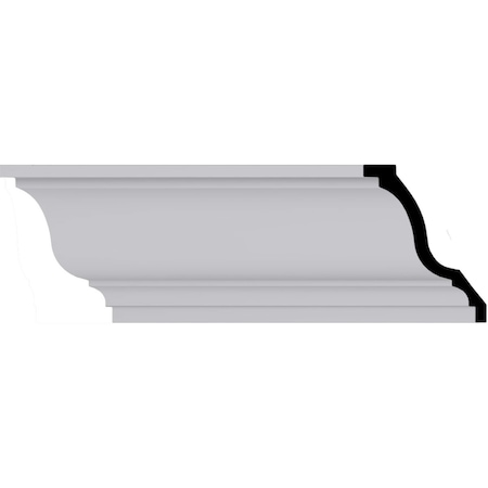 Ekena Millwork 7 3/8"H x 5 3/4"P x 9 1/4"F x 94 1/2"L Jackson Crown Moulding MLD07X06X09JA